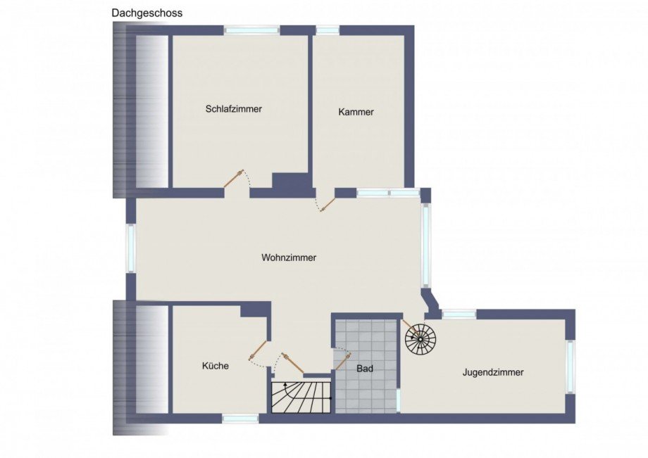 Grundriss DG Einfamilienhaus Nei�e-Malxetal