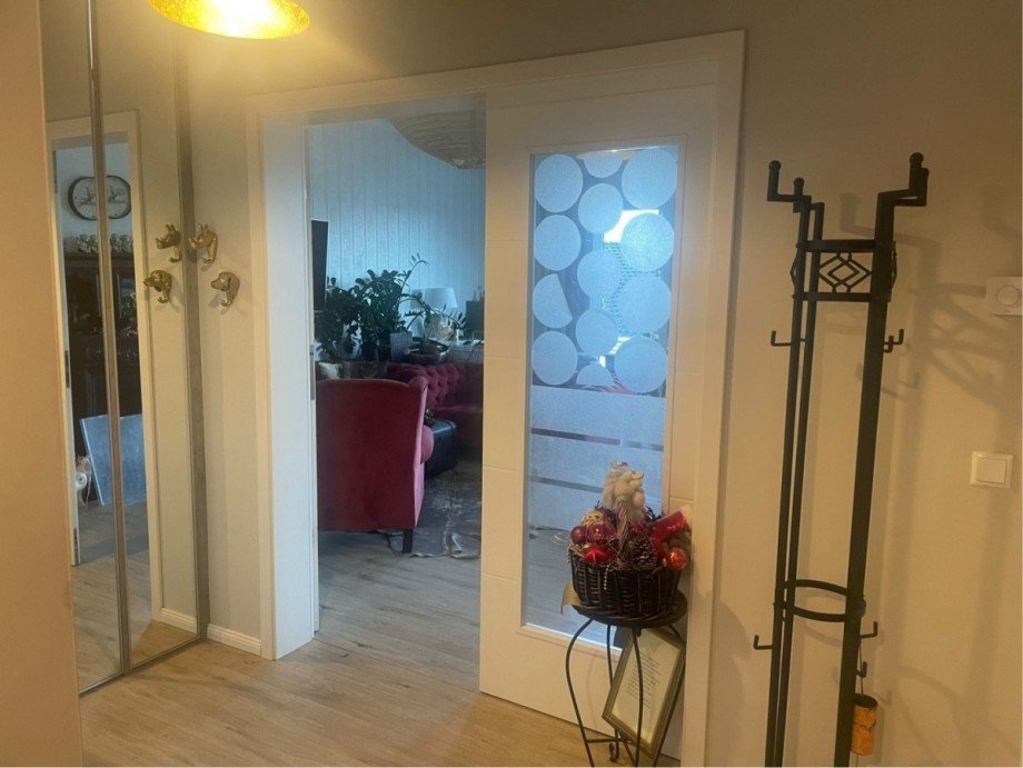 Flurbereich mit Blick ins Wohnzimmer Dachgeschosswohnung Cottbus