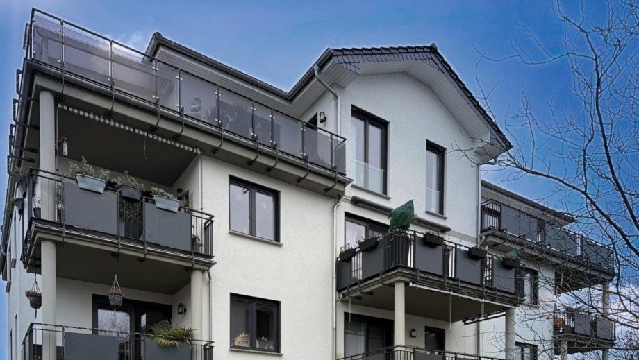 Balkonansicht Dachgeschosswohnung Cottbus