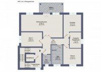 Bild (88a1d93fdd69b3fd825aba31d01c8ece): Vierraum-Wohnung mit eigenem Hausgarten und zwei Stellpl�tzen
