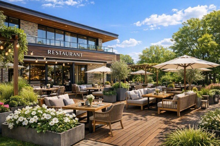 KI generiertes Beispielfoto Cottbus - Sachsendorf Gastronomie Etabliertes Restaurant mit komplettem Inventar in Cottbus zu verkaufen