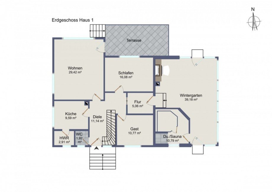 Erdgeschoss Haus 1 Einfamilienhaus Cottbus