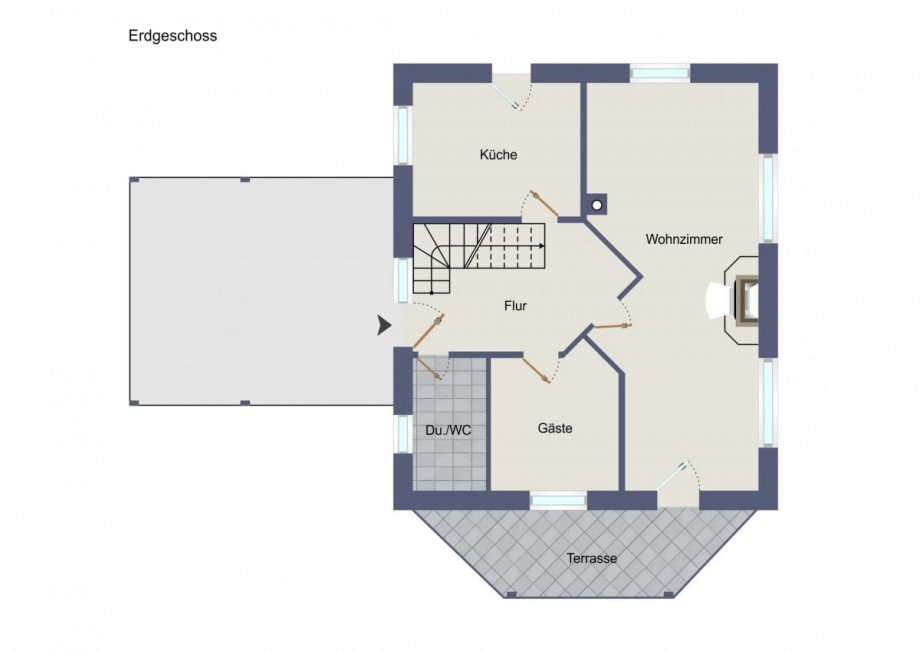 Grundriss EG Einfamilienhaus Teichland